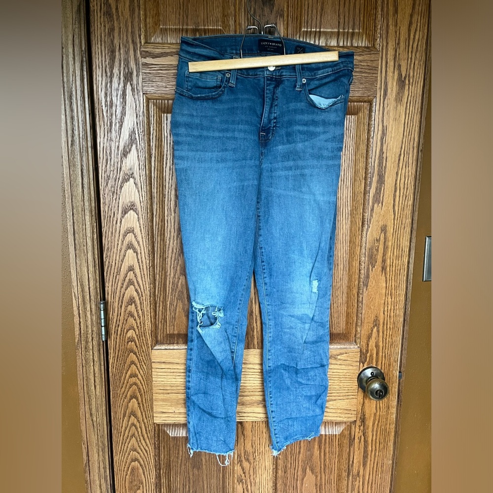 Cropped skinny jeans